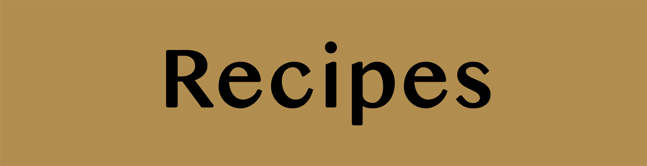 Recommended recipe
