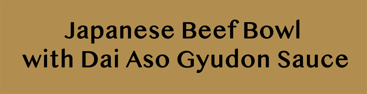 Japanese Beef Bowl